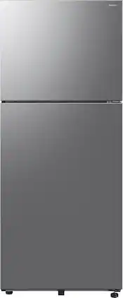 Samsung - 18 cu. ft. Top Freezer Refrigerator with All-Around Cooling - Stainless Steel