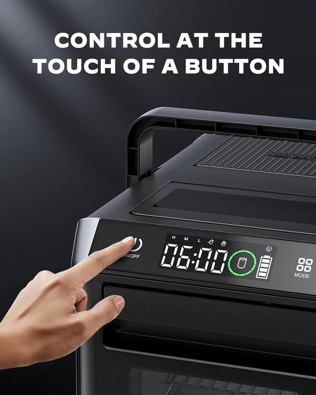 CONTROL AT THE TOUCH OF A BUTTON

06:00

H M L

ON/OFF

MODE