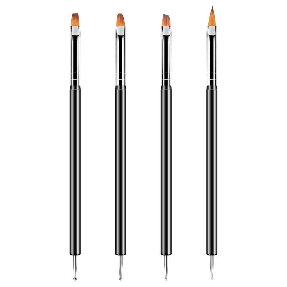 Alt View 1. Beauty Hub Ecommerce - 6 Pieces Double-Ended Dotting Tools - Black.