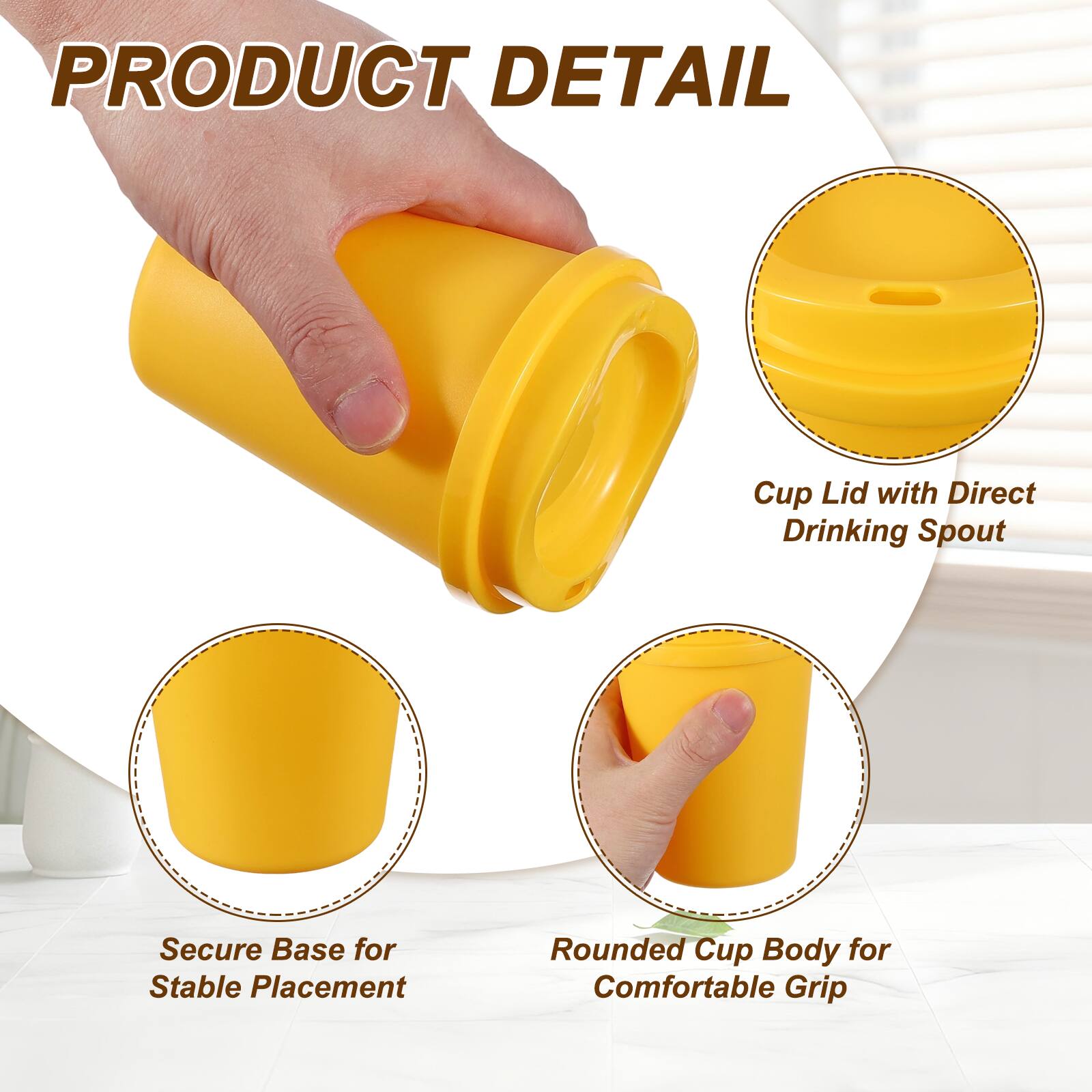 PRODUCT DETAIL

- Cup Lid with Direct Drinking Spout
- Secure Base for Stable Placement
- Rounded Cup Body for Comfortable Grip