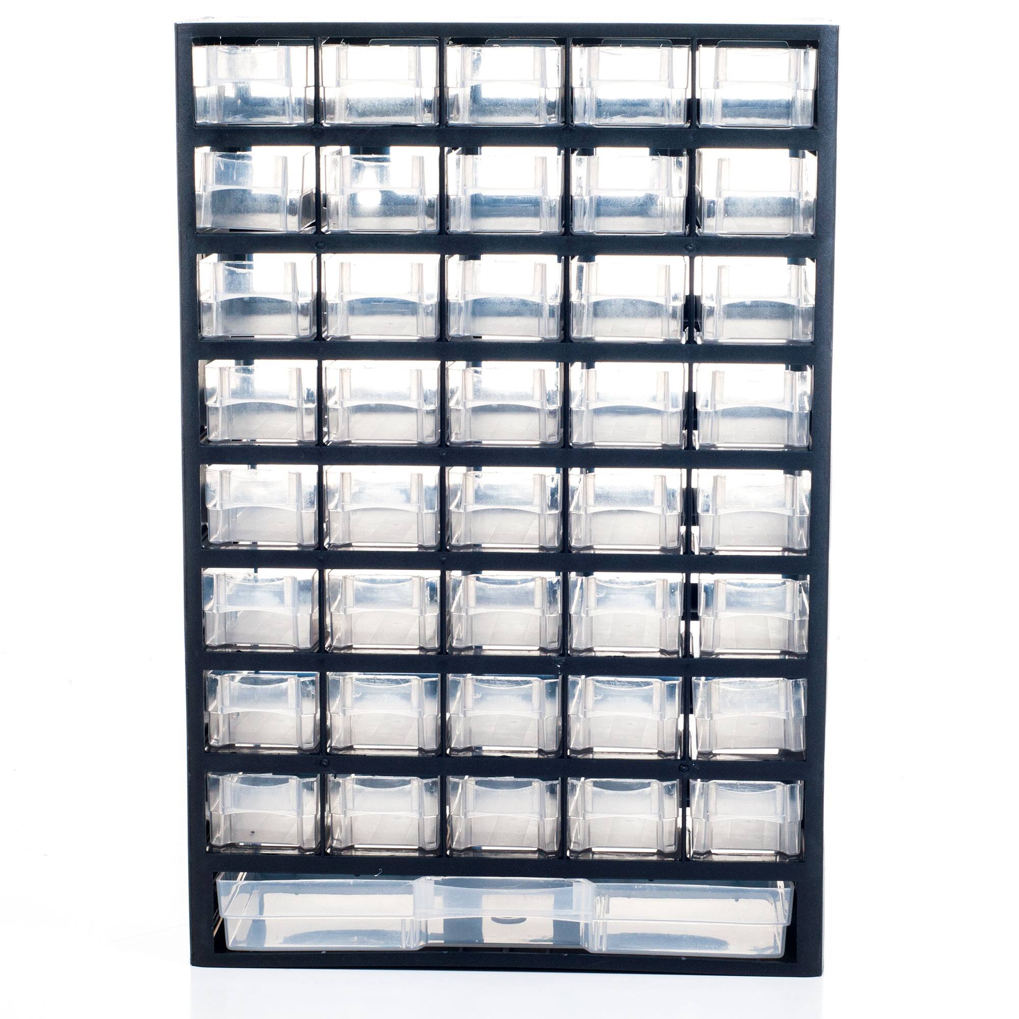 Alt View 2. Stalwart - 41-Drawer Storage Organizer - Black.