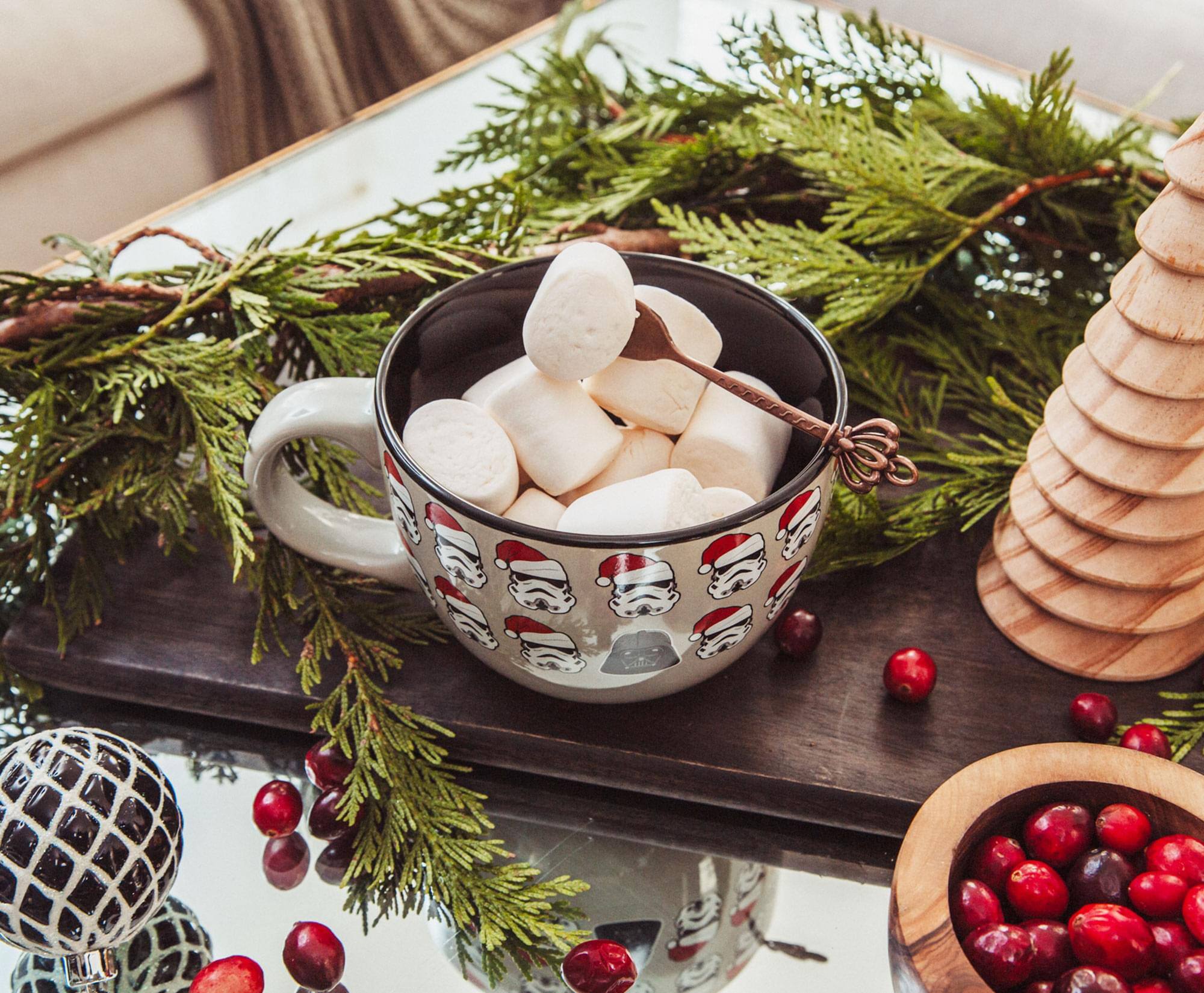 Alt View 10. Star Wars - Star Wars Darth Vader Holiday Empire Ceramic Soup Mug | Holds 24 Ounces - Grey.