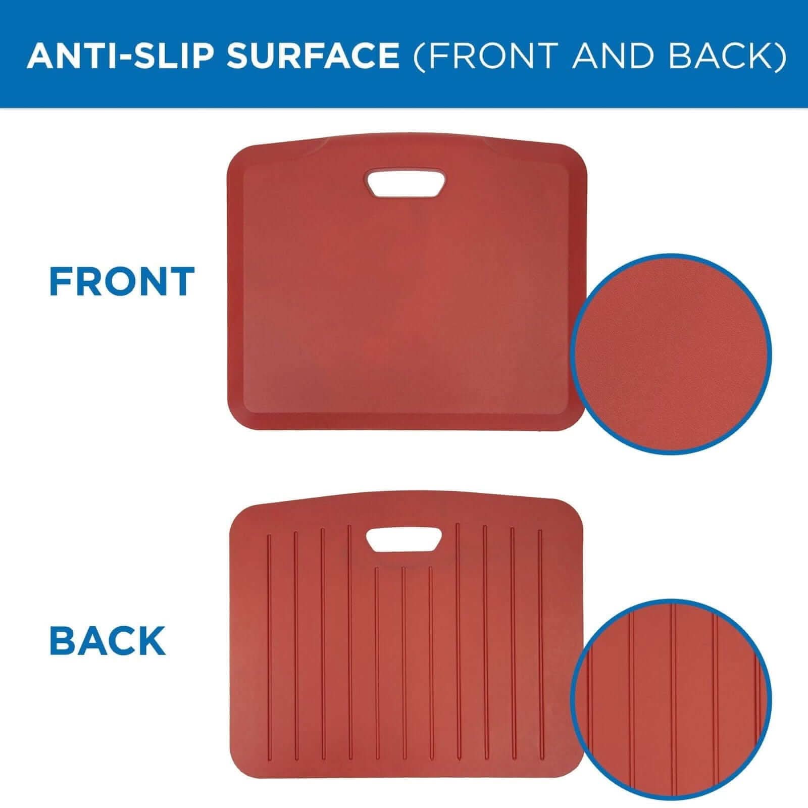 ANTI-SLIP SURFACE (FRONT AND BACK)

FRONT

BACK