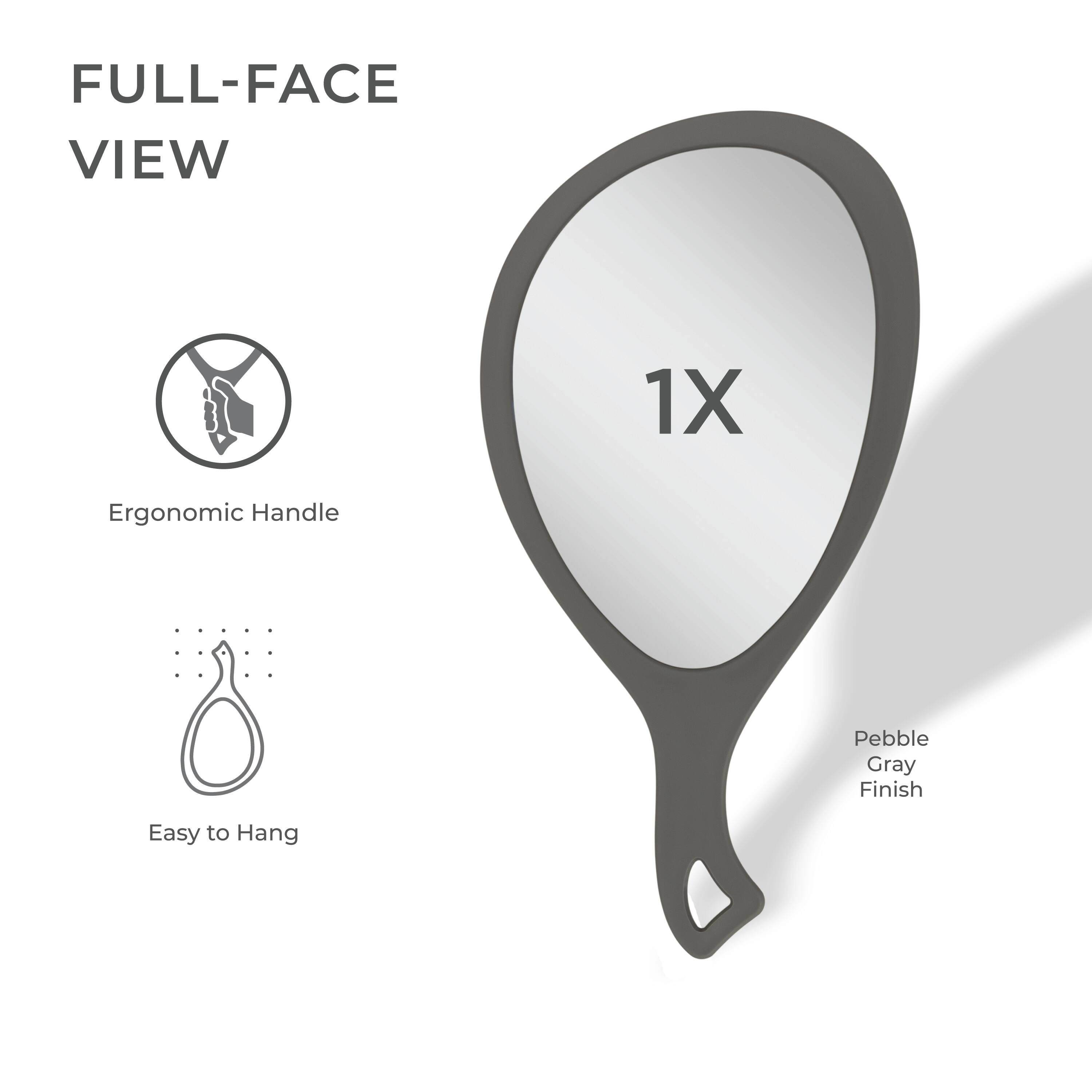 FULL-FACE VIEW

1X

Ergonomic Handle

Easy to Hang

Pebble Gray Finish