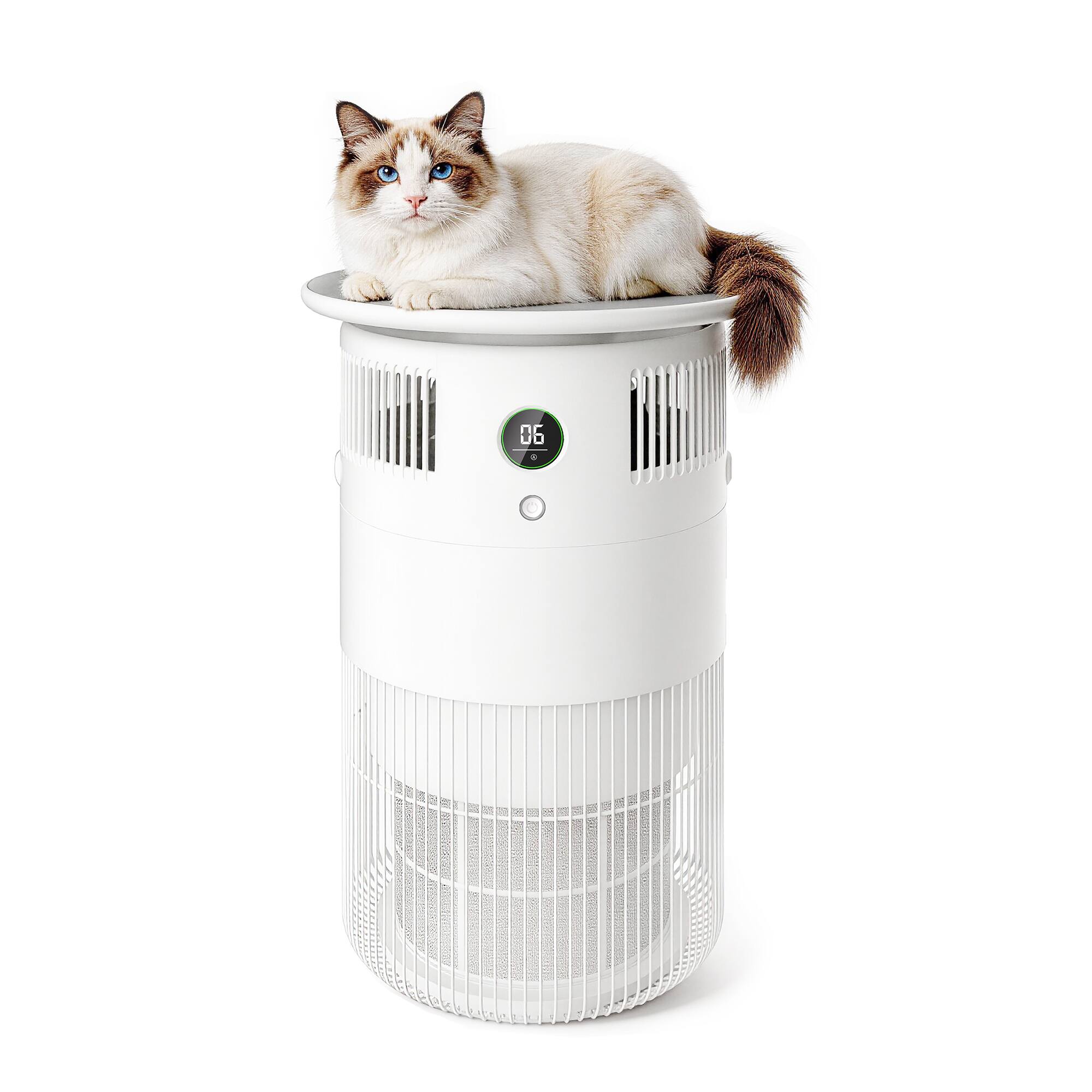 Angle. Airdog - Airdog P50 Air Purifiers for Home Pets,Cover Up to 1290 Sq. Ft with Washable Filters TPA Halo Tech for Pets Hair, Odors - White.
