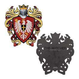 Fanattik - The Witcher Redania Crest Limited Edition Metal Medallion - Red