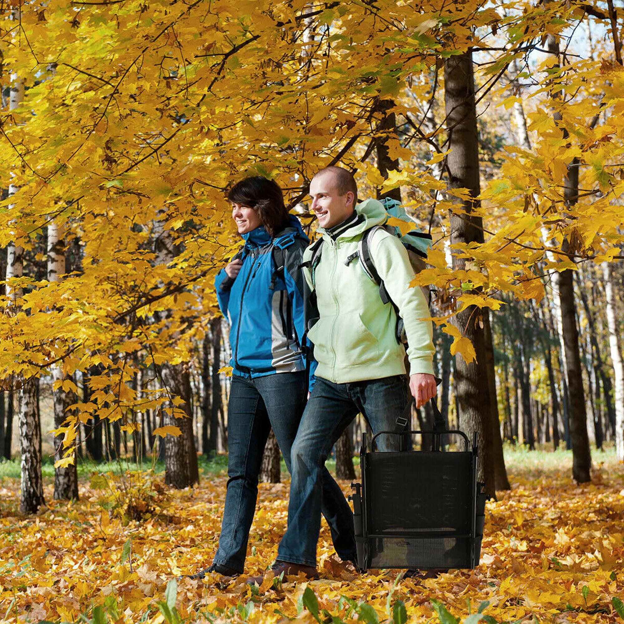 Alt View 5. Costway - Costway Swivel Hunting Chair Foldable Mesh Chair w/ Armrests for Outdoor Activities - Black.