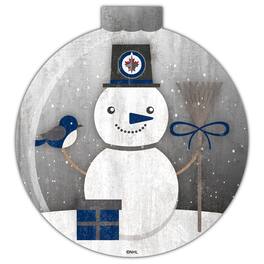 Fan Creations - Winnipeg Jets 12'' Snow Globe Wall Art - Multicolor