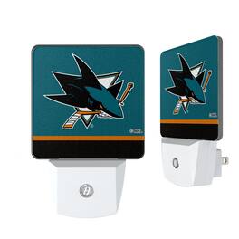 Keyscaper - San Jose Sharks Stripe Design Nightlight 2-Pack - Multicolor