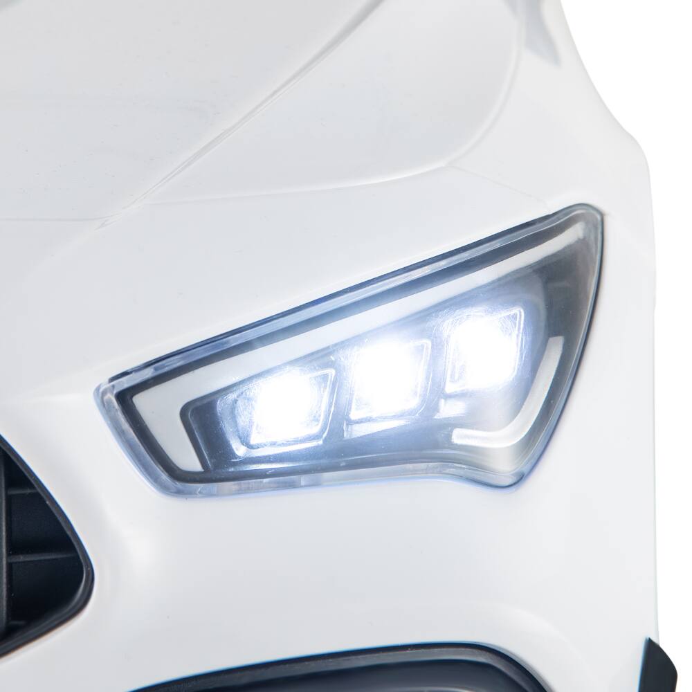 Alt View 1. SlickBlue - 12V Battery Kids Ride-On Luxury-Style Car with Remote - White.