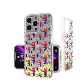 Keyscaper - Marvel Pattern Glitter Phone Case - Apple iPhone 15 - Spider-Man