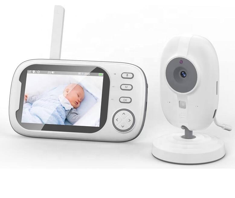 Front. Cluzine - 720P Baby Monitor, 3.5" LCD 2.4GHz Wireless Camera with Two-Way Audio, Cry Detection, Temperature Alarm, Night Vision.