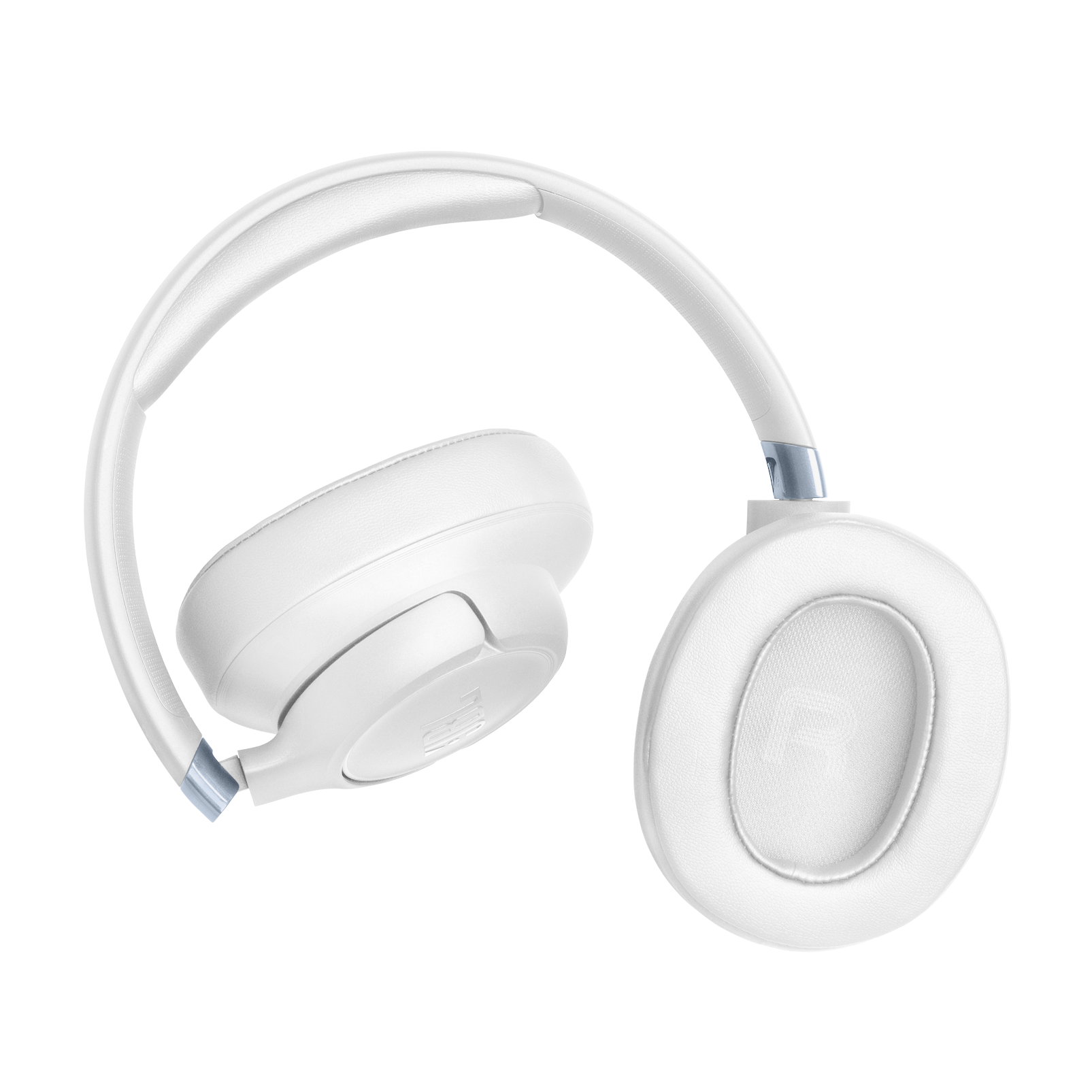 Alt View 7. JBL - Tune 780NC - Bluetooth wireless over-the-ear Noise Cancelling headphones - 2026 - White.