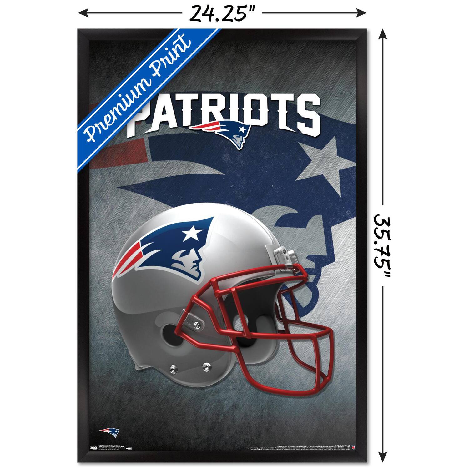 24.25"  
35.75"  
Premium Print  
PATRIOTS