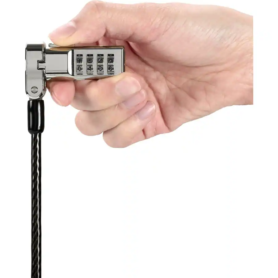 Kensington 3 in 1 Combination Serialized Laptop Lock 6 ft Cable Preset ...