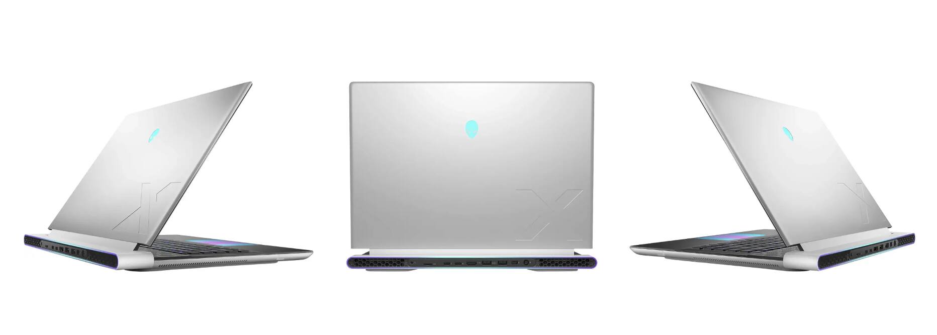 Alt View 5. Alienware - Alienware x16 R2 Gaming Laptop (Ultra 9-185H, 32GB, 1TB PCIe SSD, 16.0 WQXGA (2560x1600), RTX 4080, Win 11 Home) - Lunar Silver.