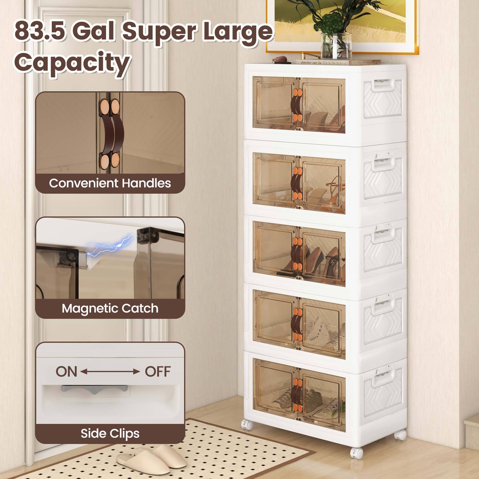 83.5 Gal Super Large Capacity

Convenient Handles

Magnetic Catch

ON
OFF

Side Clips