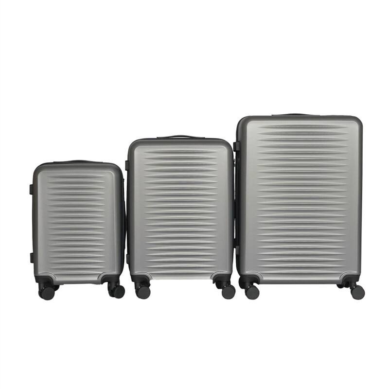 Alt View 8. HTUTWOO - 3-Piece ABS Travel Luggage Set - 20/24/28 Inch with TSA Lock, 360° Silent Spinner Wheels, Ultra Lightweight Carry On - Gray.