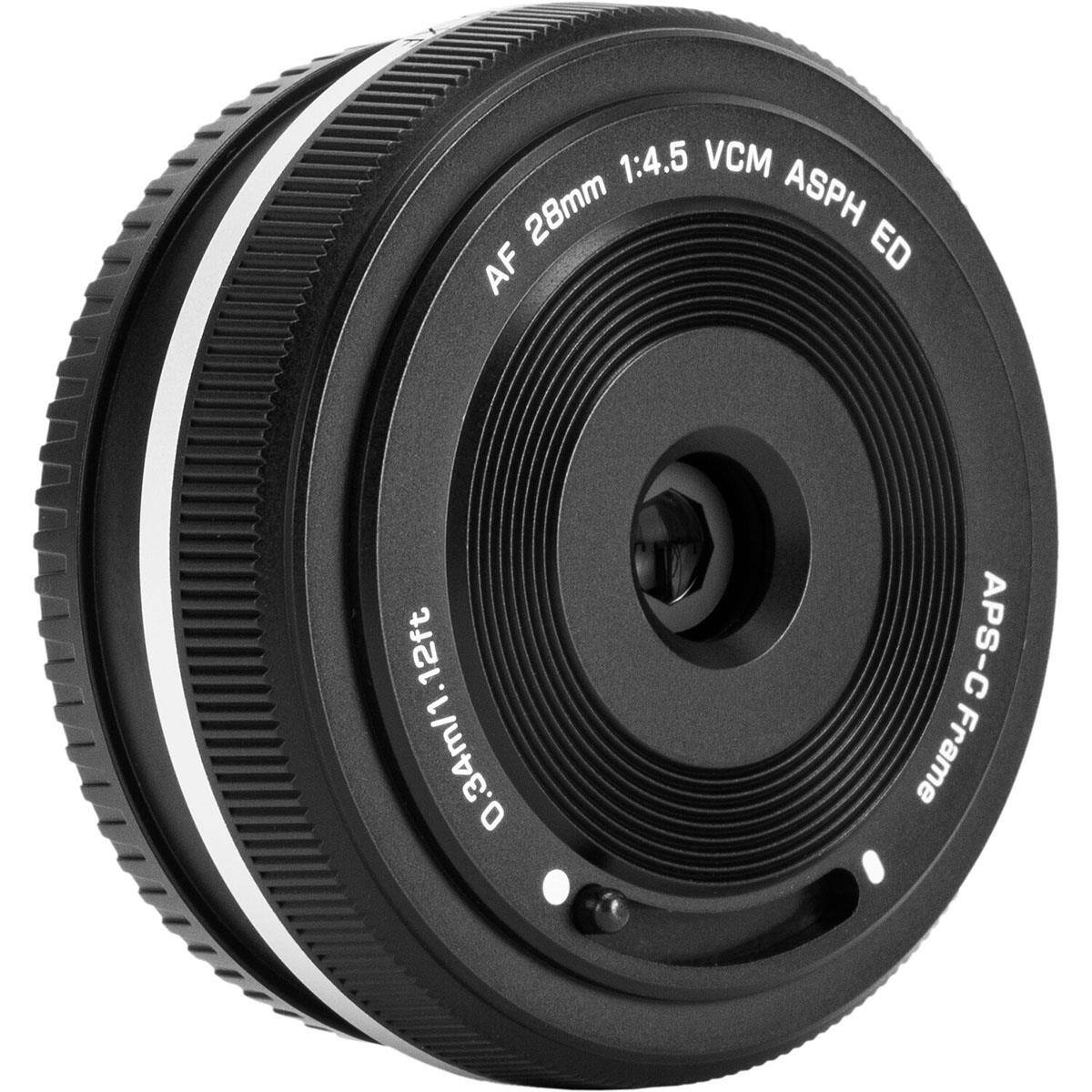 AF 28mm 1:4.5 VCM ASPH ED  
0.34m/1.12ft  
APS-C Frame