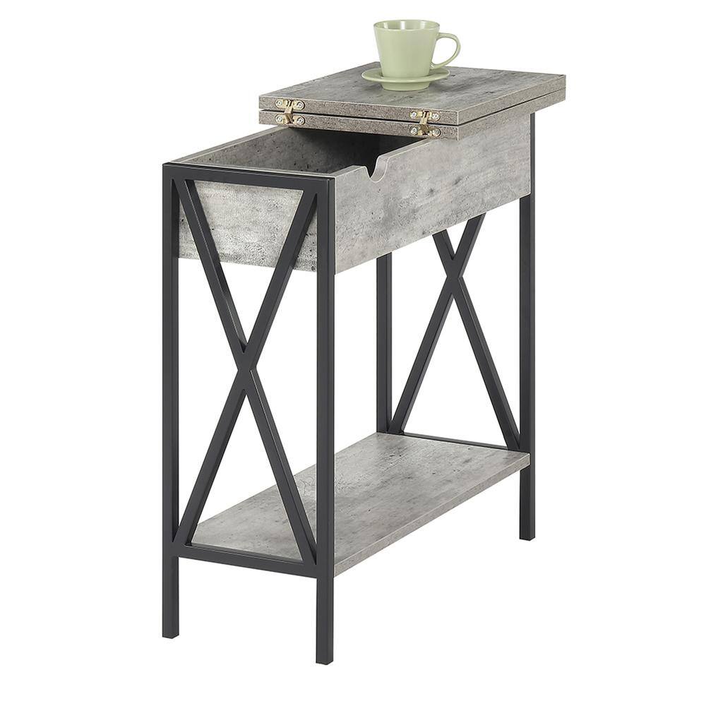 Alt View 2. Convenience Concepts - Tucson Electric Flip Top Table - Faux Birch/Black.