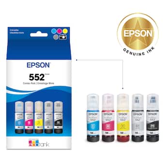Epson T552 Dye Clr Combo CMYPkGy Ink Photo Black/Cyan/Magenta Epson T552 Dye Clr Combo CMYPkGy Ink Photo Black/Cyan/Magenta