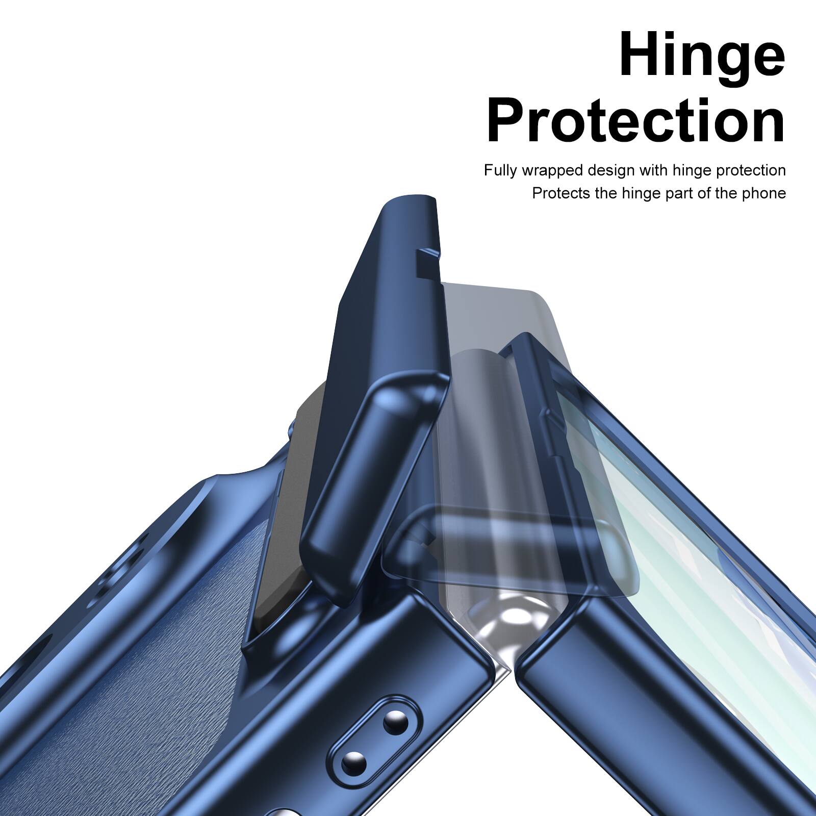 Hinge Protection  
Fully wrapped design with hinge protection  
Protects the hinge part of the phone