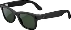 Ray-Ban Meta - Wayfarer glasses with Meta AI, Audio, Photo, Video Compatibility - Clear to Green Transitions Lenses (Refurbished) - Matte Black - Front_Zoom