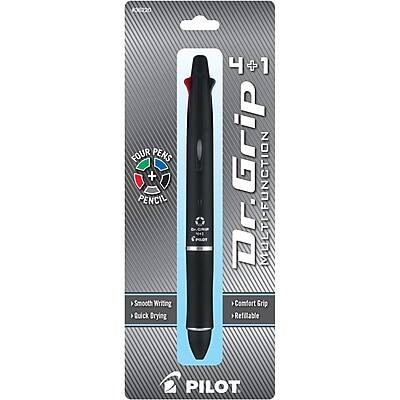 Sure, here is the corrected and grouped text:

---

**4+1**

**DR GRIP**

**MULTI-FUNCTION**

**FOUR PENS + 1 PENCIL**

**Smooth Writing**

**Black Berying**

**Comfort Grip**

**Refillable**

**PILOT**

---