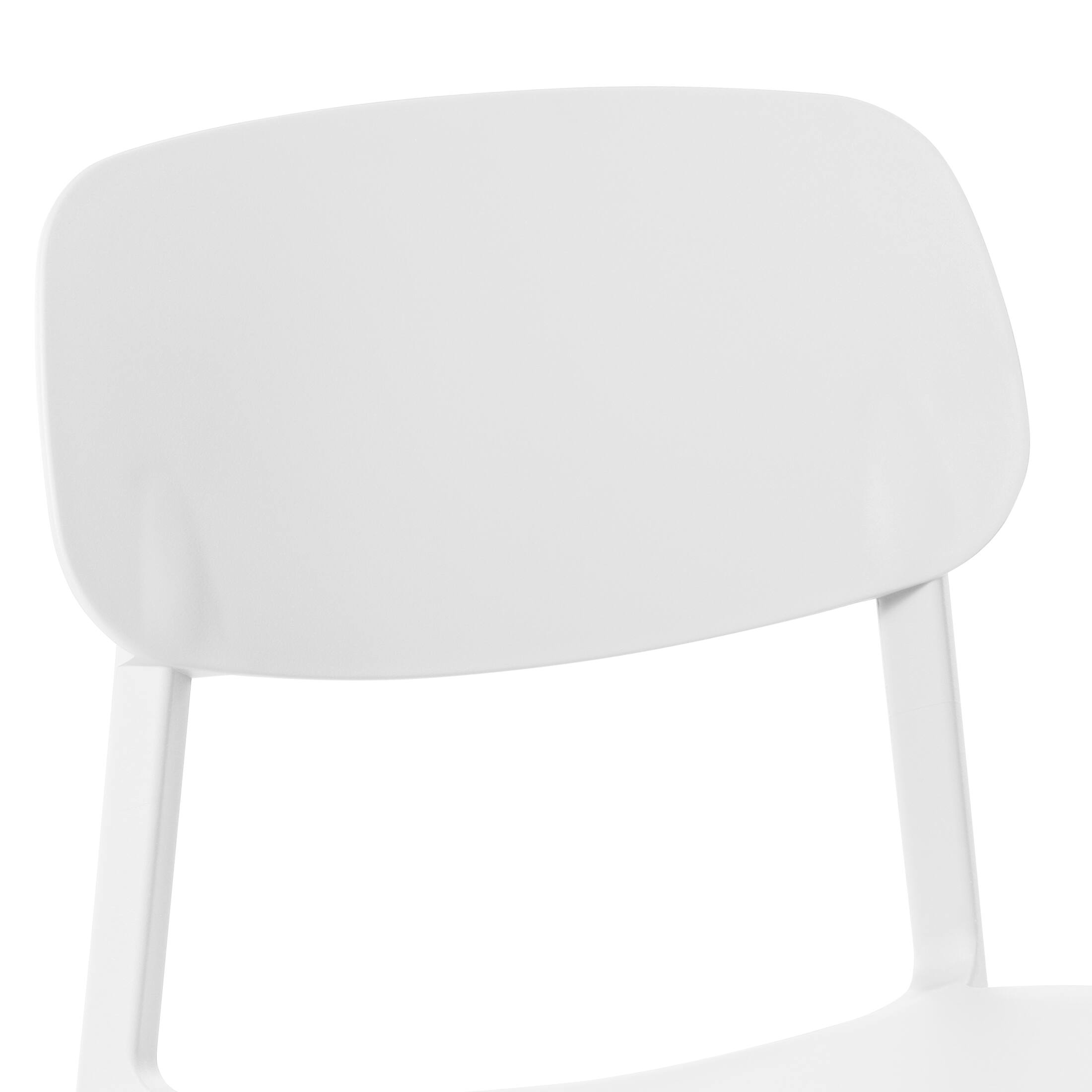 Alt View 1. WestinTrends - WestinTrends Playa Modern Stackable Polypropylene Plastic Patio Dining Chair (Set of 2) - White.