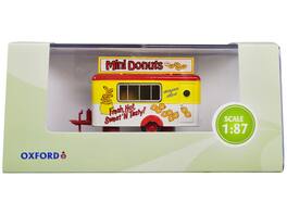 Mobile Food Trailer "Mini Donuts" 1/87 (HO) Scale Diecast Model by Oxford Diecast - Yellow