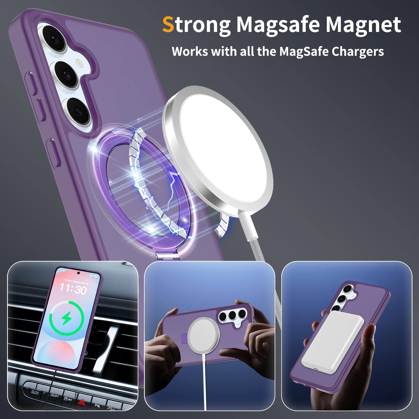 Strong Magsafe Magnet  
Works with all the MagSafe Chargers