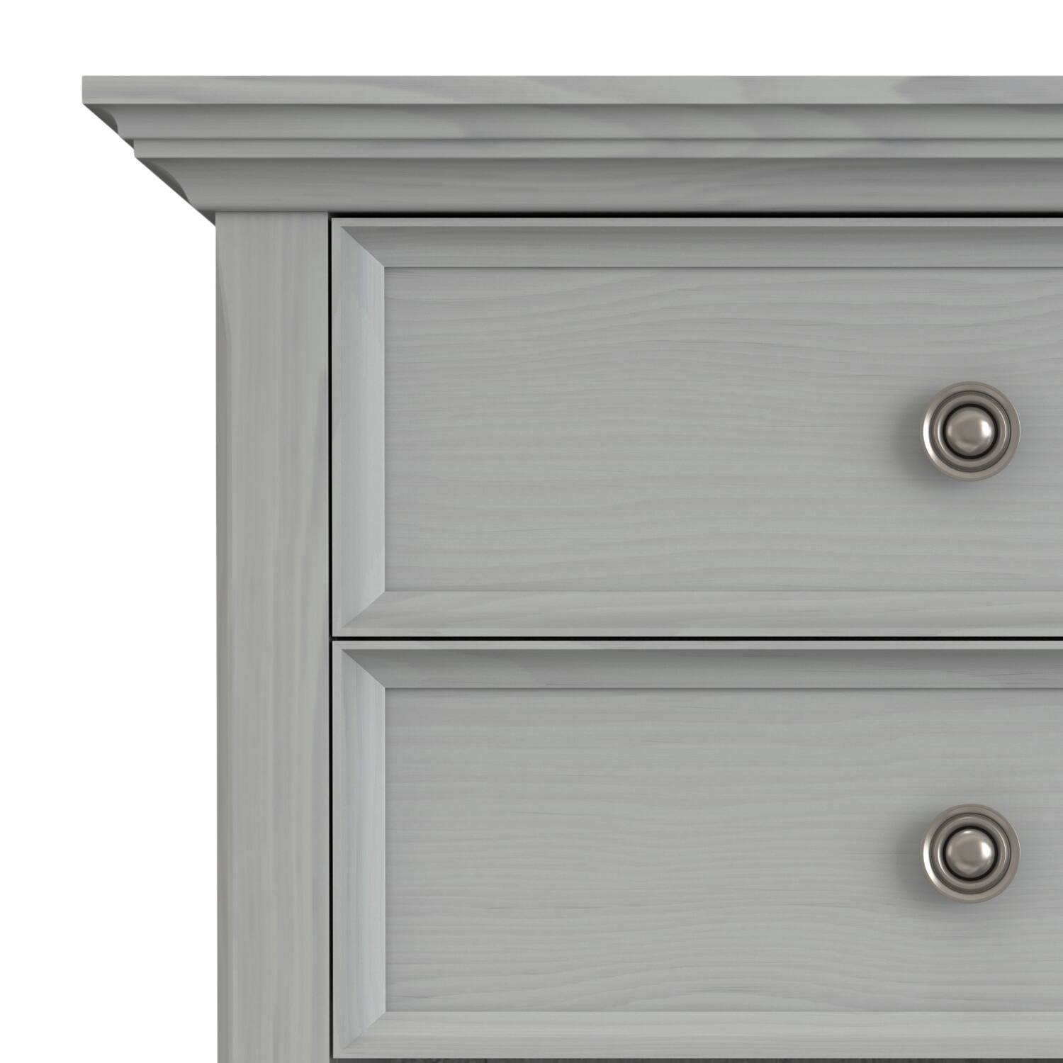 Alt View 5. Simpli Home - Amherst 24 inch Bedside Table (Set of 2) - Fog Grey.
