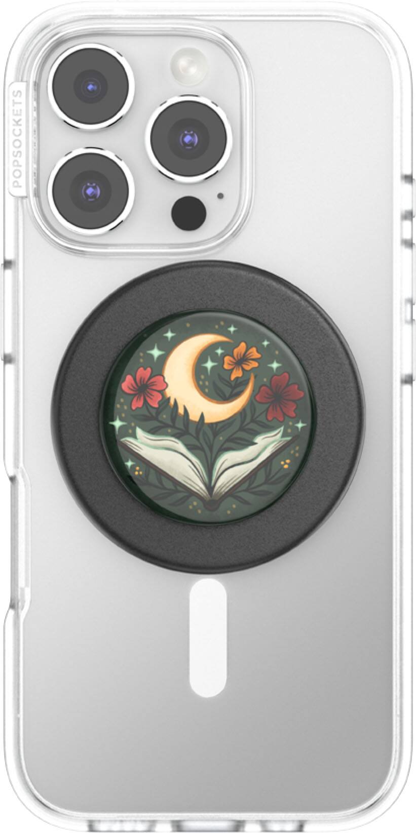 Alt View 1. PopSockets - MagSafe PopGrip Universal Magnetic Grip & Stand with Adapter Ring for Cell Phones - One More Chapter Gloss.