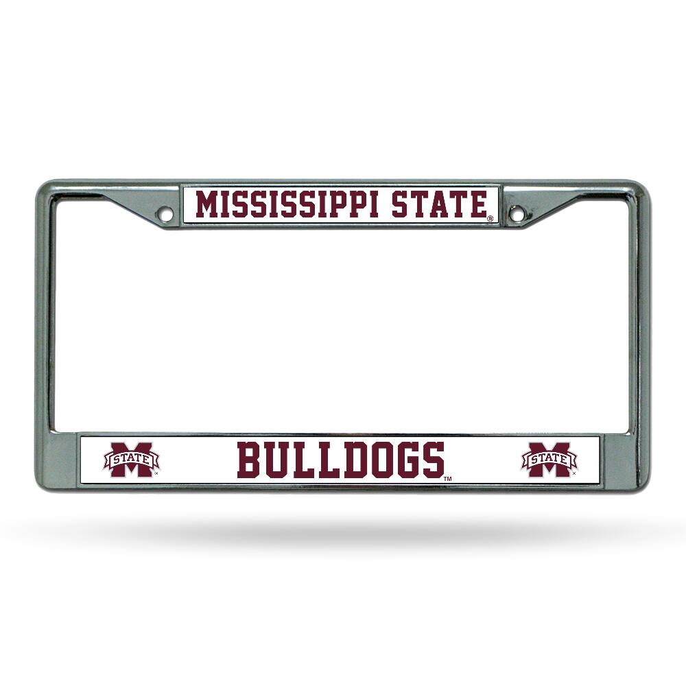 Rico Industries - Mississippi State University Bulldogs Chrome License Plate Frame - Multi