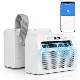 Costway - RV Window Air Conditioner, 6500 BTU Window AC Unit with WiFi APP Voice Control - White