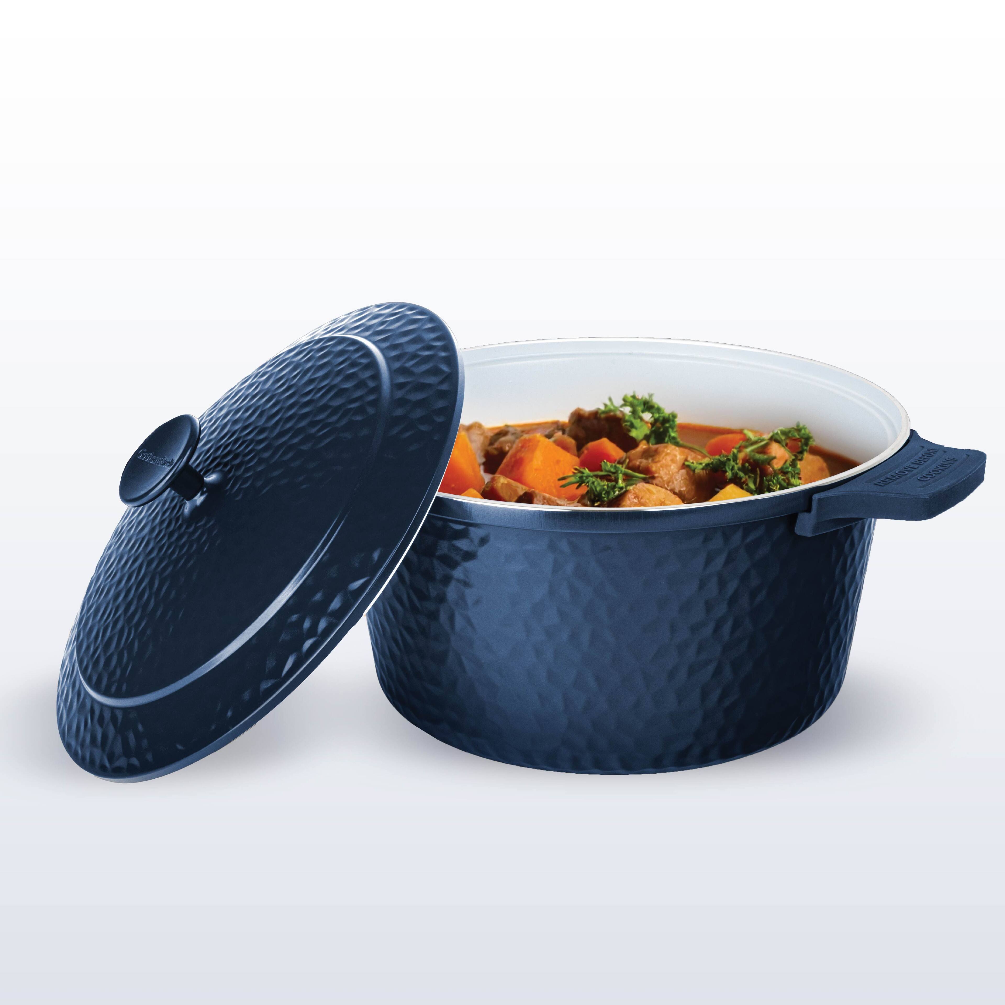 Gotham Steel Quart Nonstick Lightweight Hammered Dutch Oven with