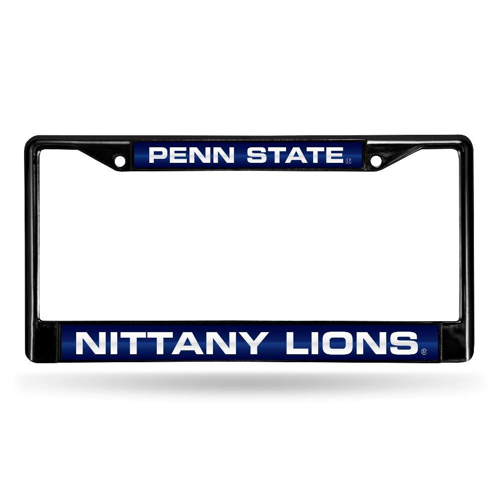 Penn State Nittany Lions Black Metal Laser Cut License Plate Frame