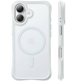 Ornarto - Magnetic for iPhone 16 Case 6.1", Compatible with MagSafe | Slim Translucent Matte Cover - Light Gray