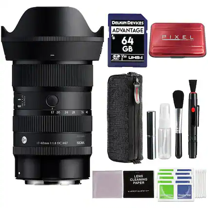 DELKIN DEVICES ADVANTAGE 64 GB SP V30 XC I UHS-I PIXEL CONNECTION AF FOCUS 17 20 24 28 35 40 99914226 17-40mm 1:1.8 DC 67 SIGMA LENS CLEANING PAPER edon Wipe Cleaning Wipe WET CRT