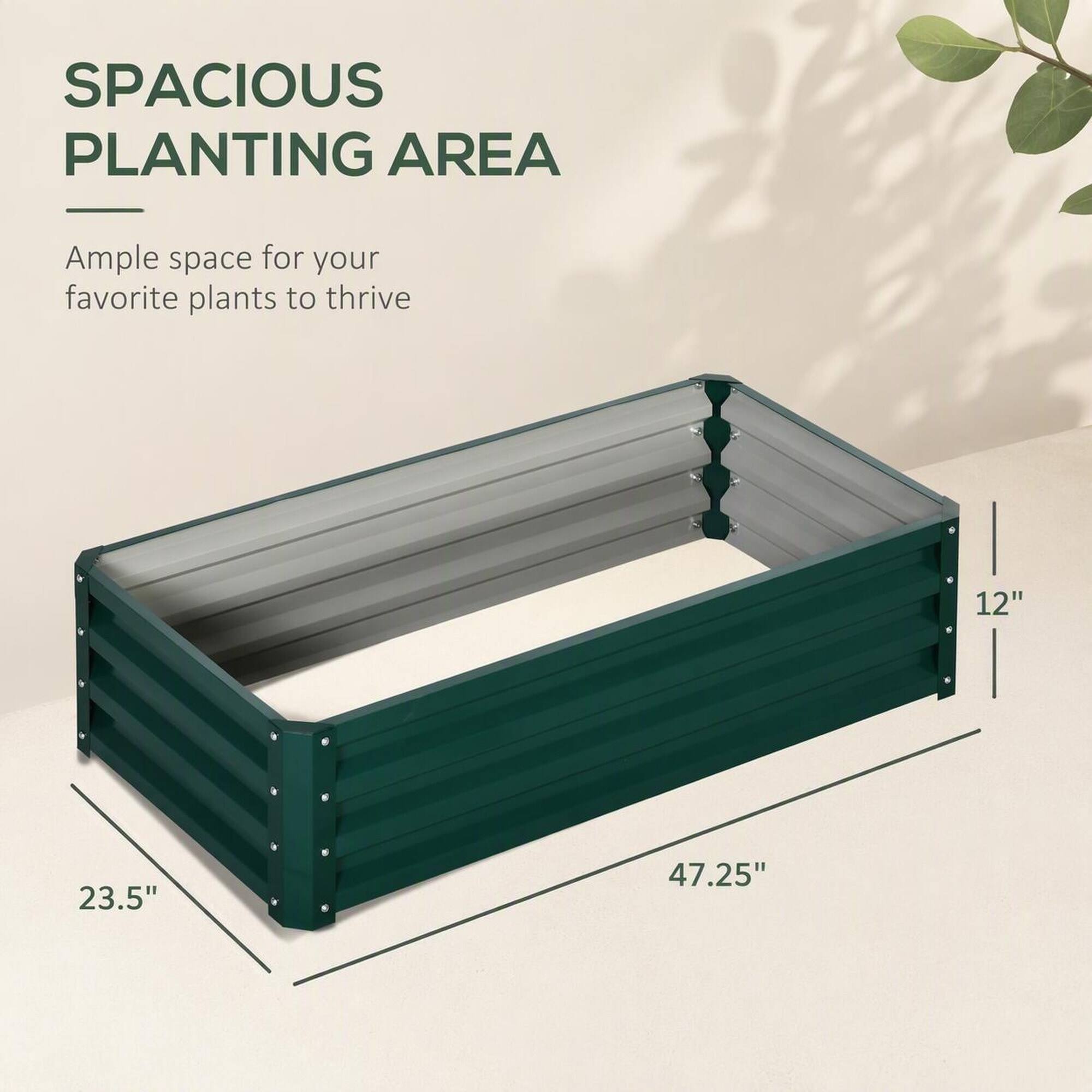 SPACIOUS PLANTING AREA  
Ample space for your favorite plants to thrive  
12"  
23.5"  
47.25"