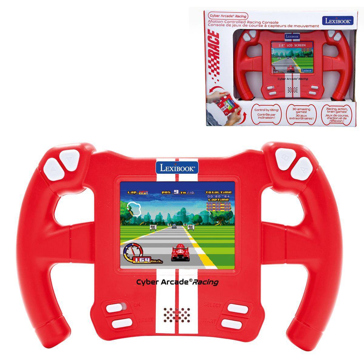 Lexibook - Racing game console with 30 games and gesture control, 2,8' LCD color screen