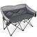 Alt View 18. Costway - Folding Camping Chair Loveseat Double Seat w/ Bags & Padded Backrest Gray - Gray.