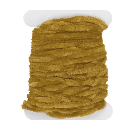 Front. Unique Bargains - Chenille Fly Tying Thread, Rayon Chenille Line Flies Thread Supplies 5M - Fits Making Flies Patterns Fishing Hook - Ginger Yellow.