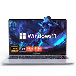 ACEMAGIC - LX15 - 15.6" Laptop - Intel N97 (Up to 3.6GHz) - 8GB Memory - 256GB SSD - WIFI5 BT5 - Gray