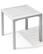 Front. Crestlive Products - Crestlive Products Aluminum Square Side Table Small Patio Coffee Bistro - White.