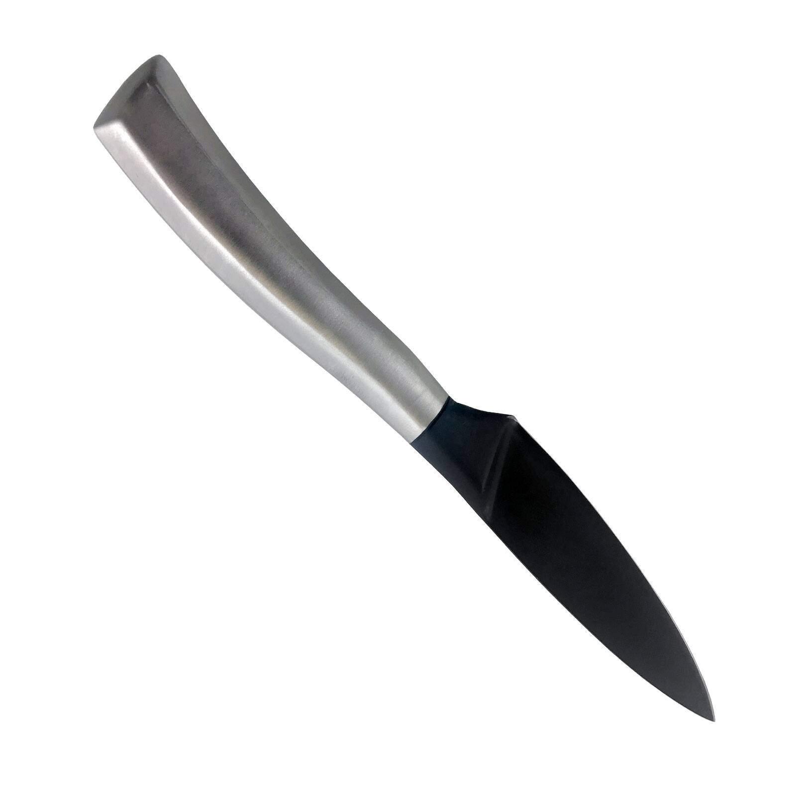 Alt View 1. Gibson - Gibson Home Opus 3.5 Inch. Stainless Steel Paring Knife with Black Blade - Black.