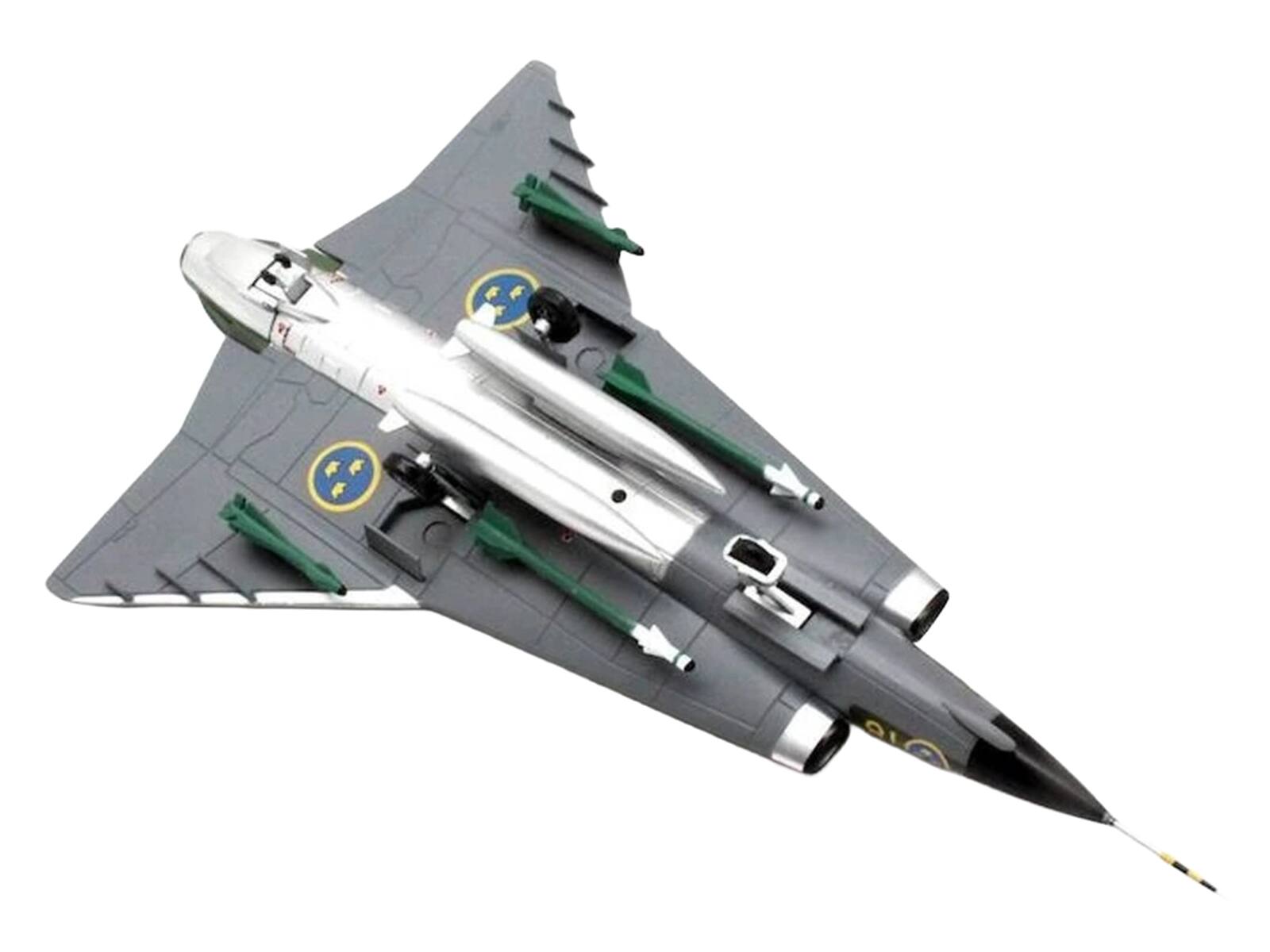 Alt View 5. Aviation 72 - Saab J35J Draken Fighter Aircraft "Splinter Camouflage Scheme" (1972) Swedish Air Force 1/72 Model by Aviation 72.