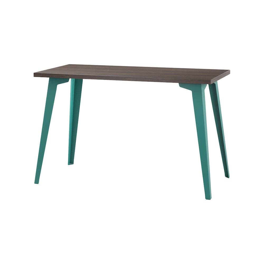 Alt View 3. Orison - Orison Office 24x48 Mid Century Modern Desk, Teal / Trail Walnut - Green.