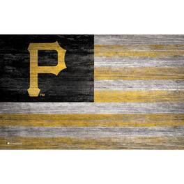 Fan Creations - Pittsburgh Pirates 11'' x 19'' Distressed Flag Sign - Multicolor