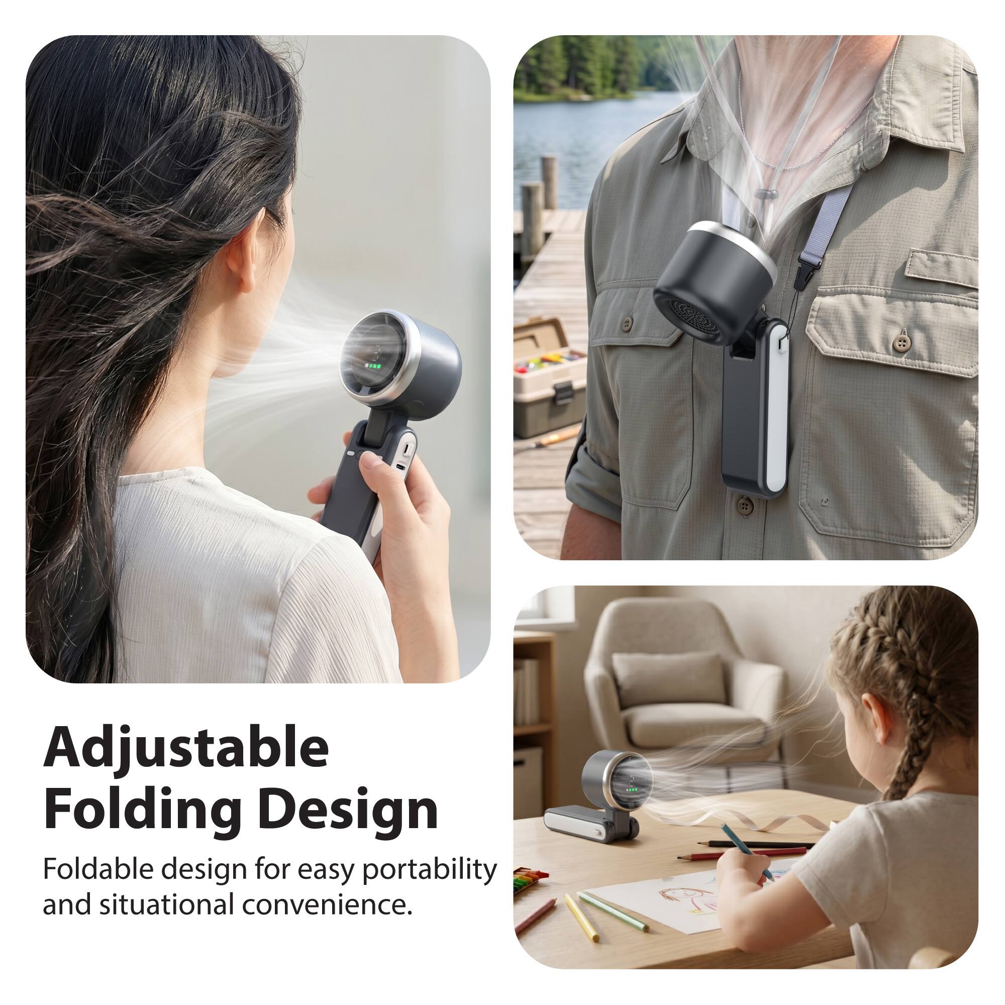 Adjustable Folding Design

Foldable design for easy portability and situational convenience.